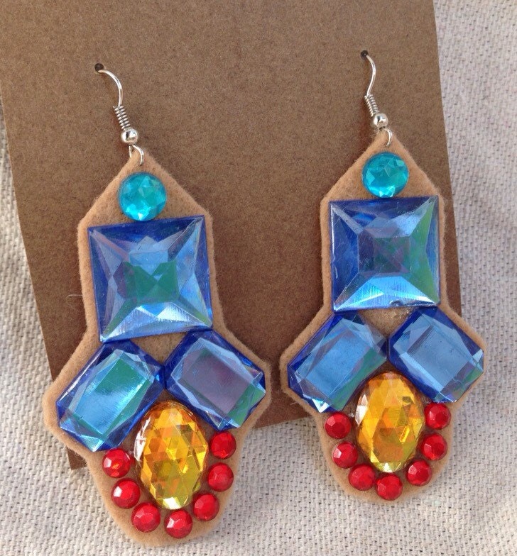 Abstract Felt Earrings