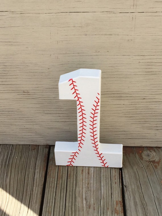 8 Baseball Stand Up Decorative Numbers Birthday Party