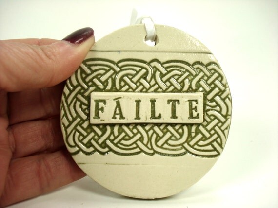 Irish Failte Ornament, Irish Welcome, Celtic Knot Ornament, Irish Home ...