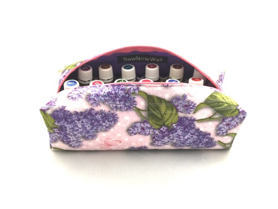 XL Purple Hydrangea and Pink Polka Dotted Butterfly Box Essential Oil 