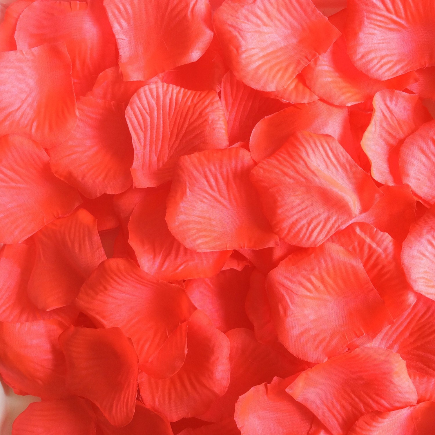 1000 Coral Rose Petals Artificial Flower Petals For Wedding