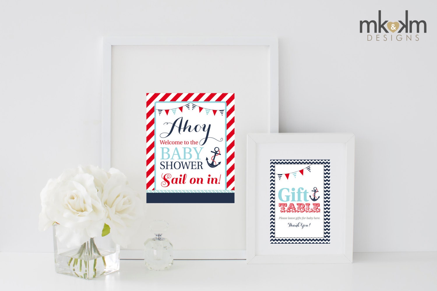 Ahoy It's A Boy Baby Shower Party Kit INSTANT DOWNLOAD