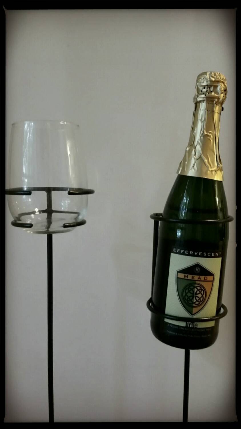 STEMLESS Wine Glass Holder2 Outdoor Wine Glass & 1 Wine