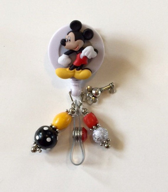Mickey Mouse Disney Retractable Reel ID Badge by FCDLANYARDS