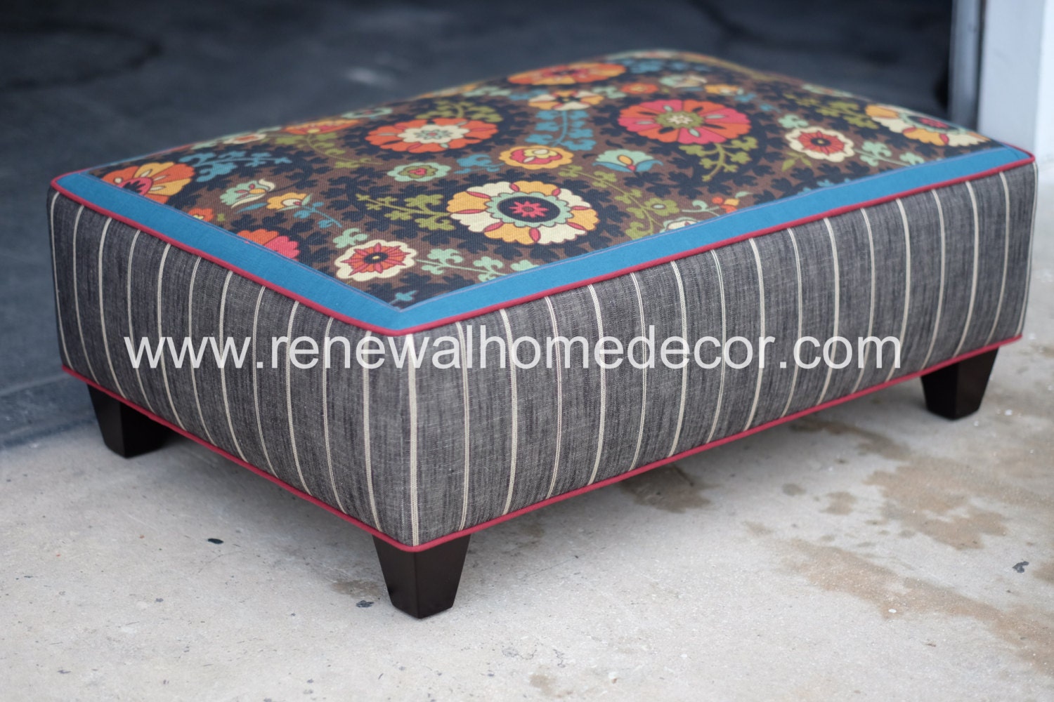 Custom Ottoman Upholstered Ottoman Coffee Table