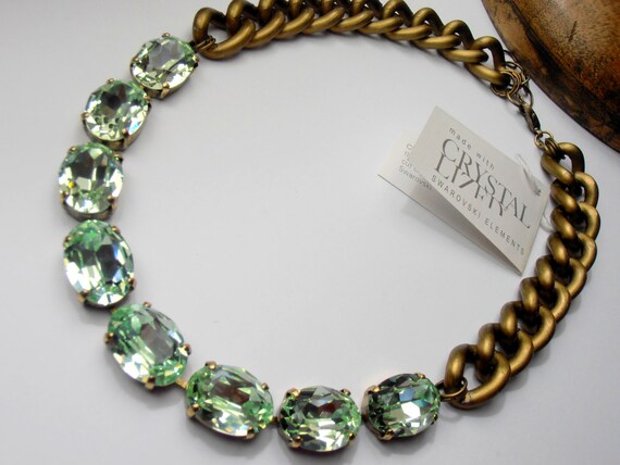 Anna Wintour Necklace / Swarovski Crystal Necklace / Statement