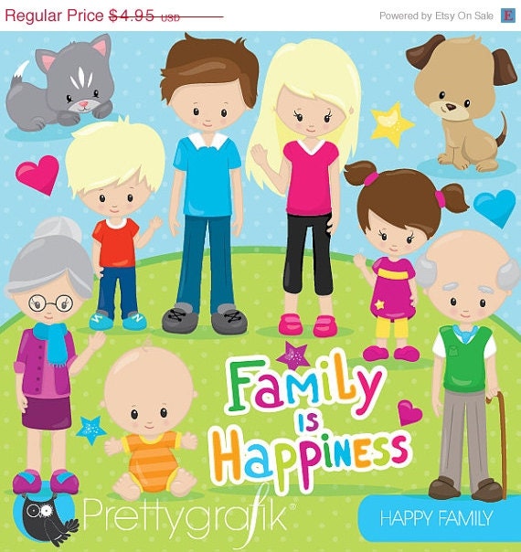 clipart of a happy family - photo #25