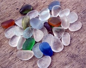 35 pcs of unusual sea glass colors HU-0017 from the Peruvian coast
