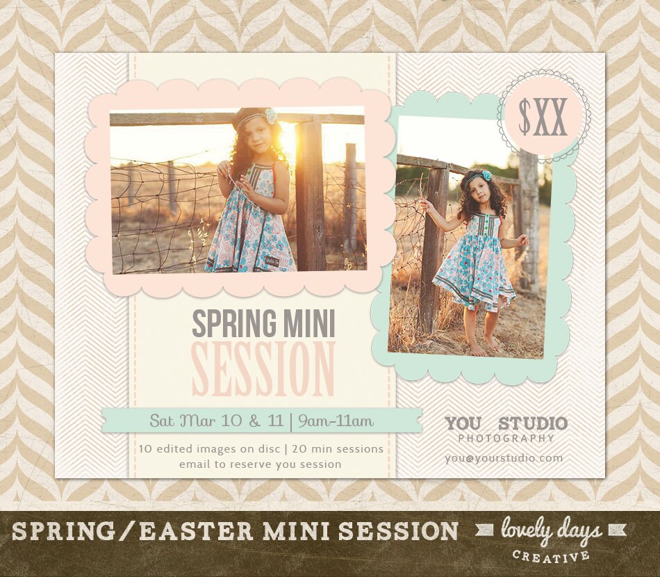 Free Advertising Templates For Photographers | spring mini session marketing board flyer ad template for Free Advertising Templates For Photographers | spring mini session marketing board flyer ad template for