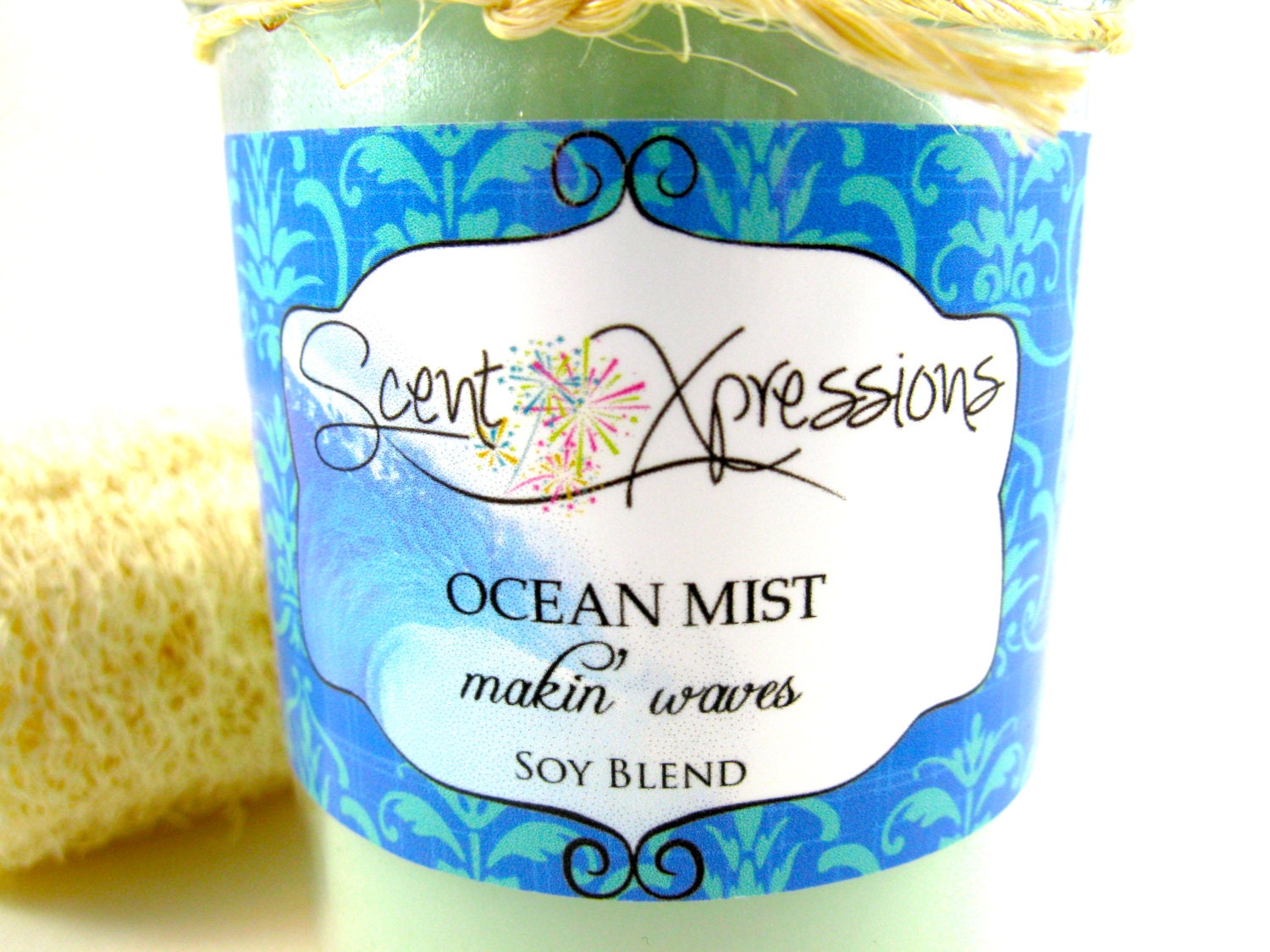 Scented Soy Candle. Ocean Mist. Soy Candles. by