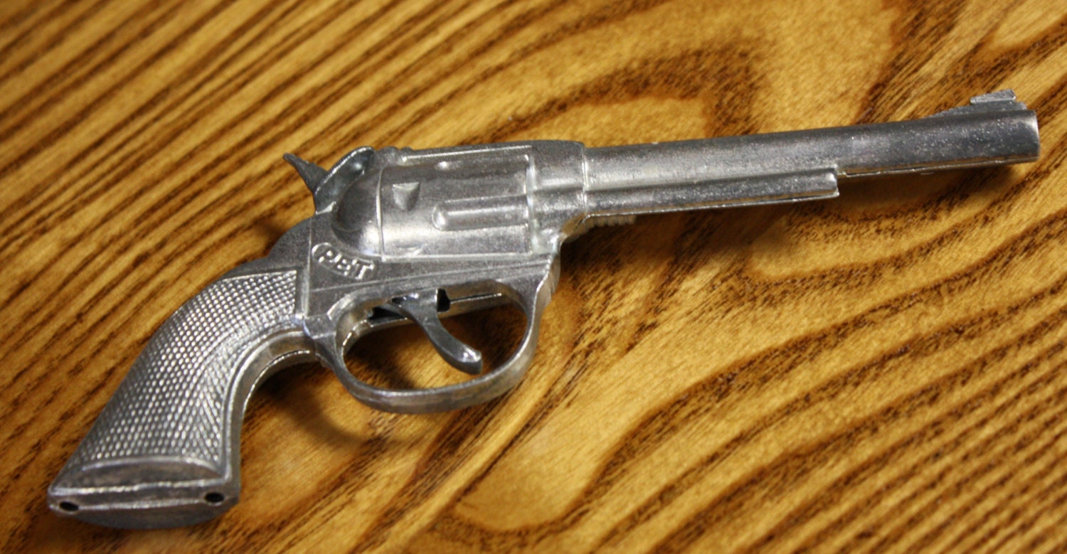 Vintage PET Toy Cap Gun 1950s 1960s Single Shot from the The