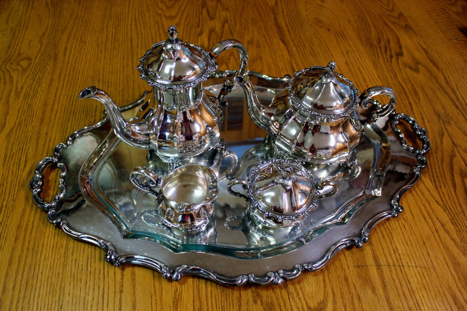 Vintage German Sterling Silver Tea Set/Verner German Tea