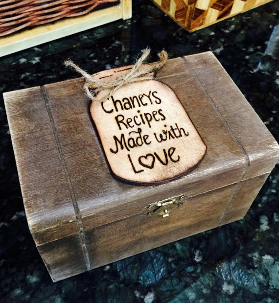 shabby chic rustic recipe box bridal shower gift birthday shabby chic rustic recipe box bridal shower gift birthday