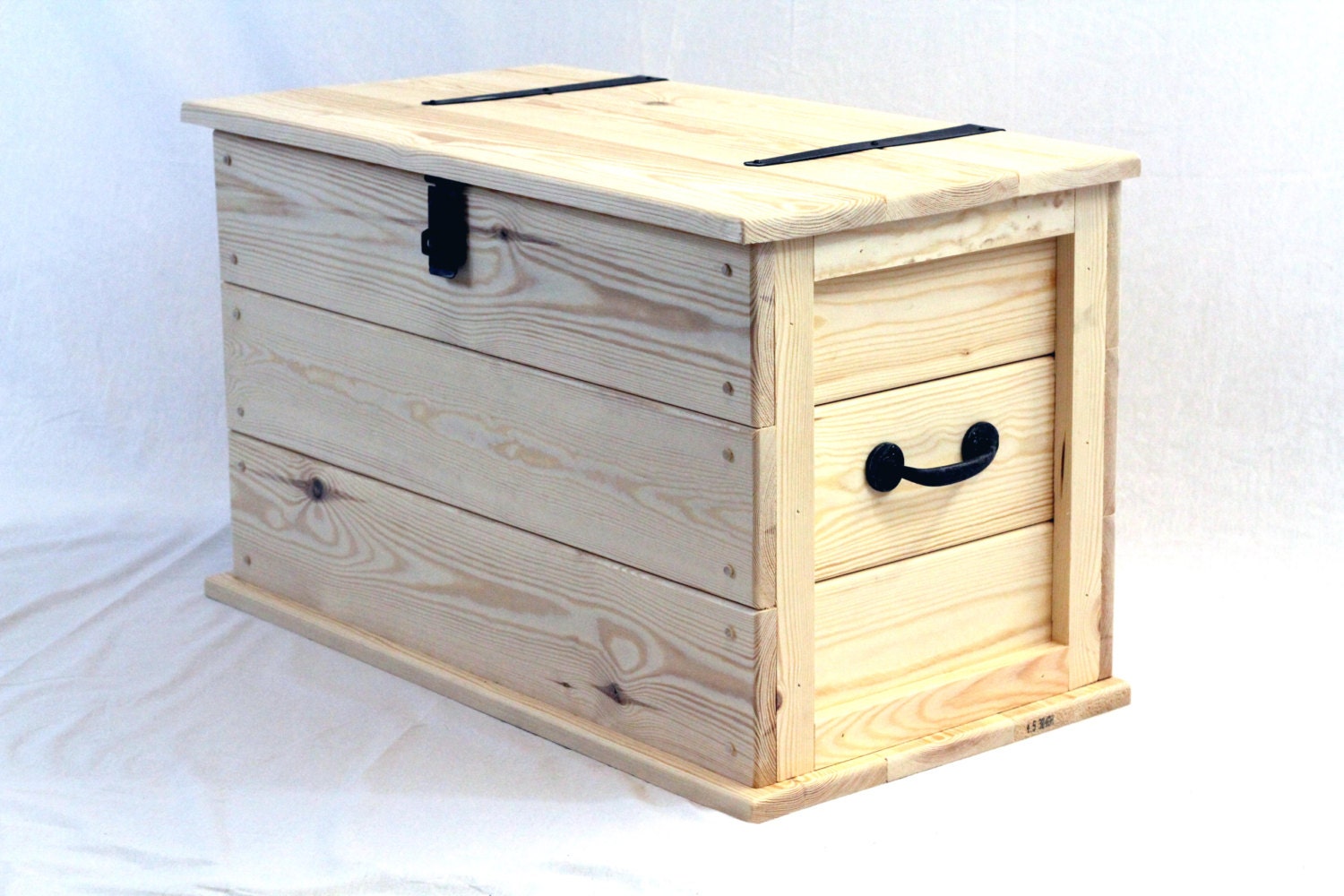 Wooden Trunk Unfinished Pine Ready for you to Paint Shabby