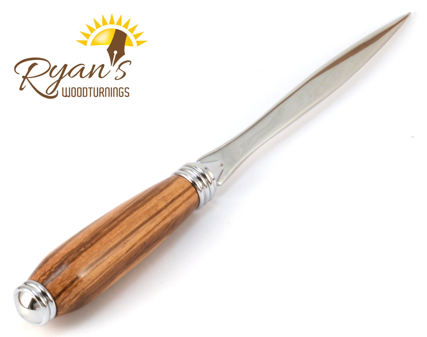 Wooden Letter Opener Handcrafted Woodturning by RyansWoodturnings