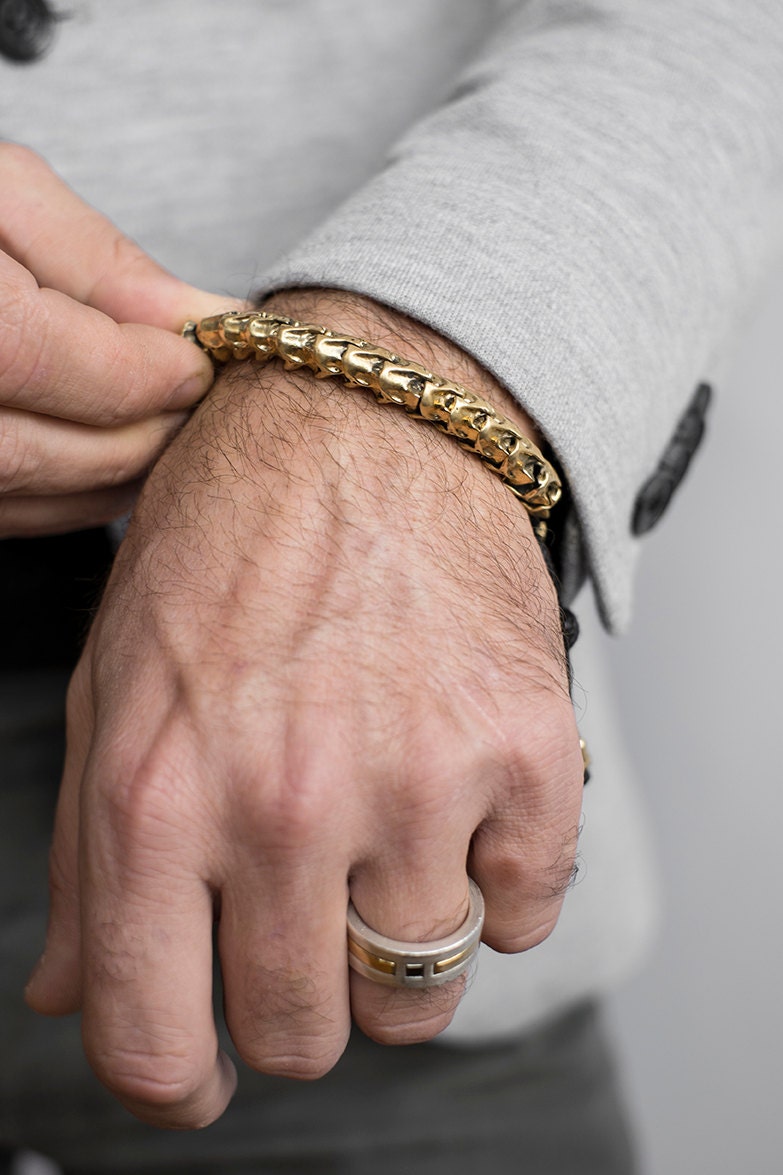 Vertebrae Bracelet. Casted from an original snake vertebrae.