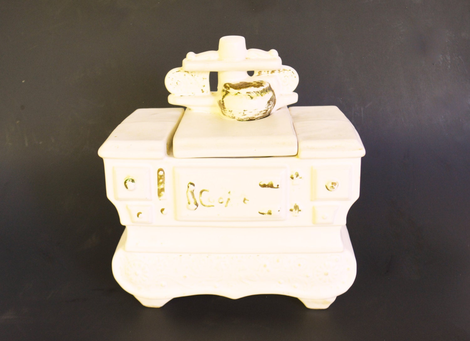 McCoy White Cookie Jar McCoy Stove Cookie Jar Detailed Stove