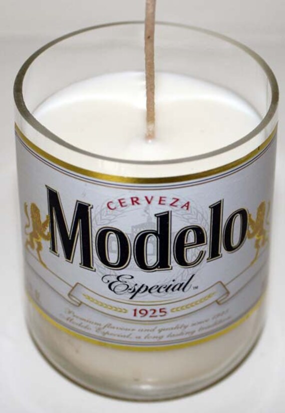 Modelo Especial Beer Bottle Candle