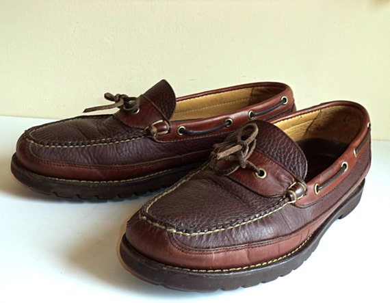 CLEARANCE LL BEAN 12 D Men's Boat Shoes Loafers Decl Full