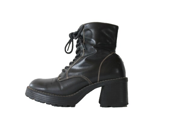 chunky black boots 90s