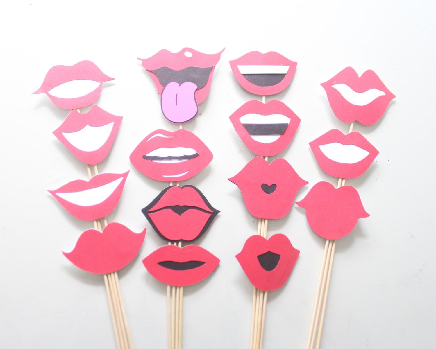 15pc Lips Photo Booth Props/Wedding Photobooth Props