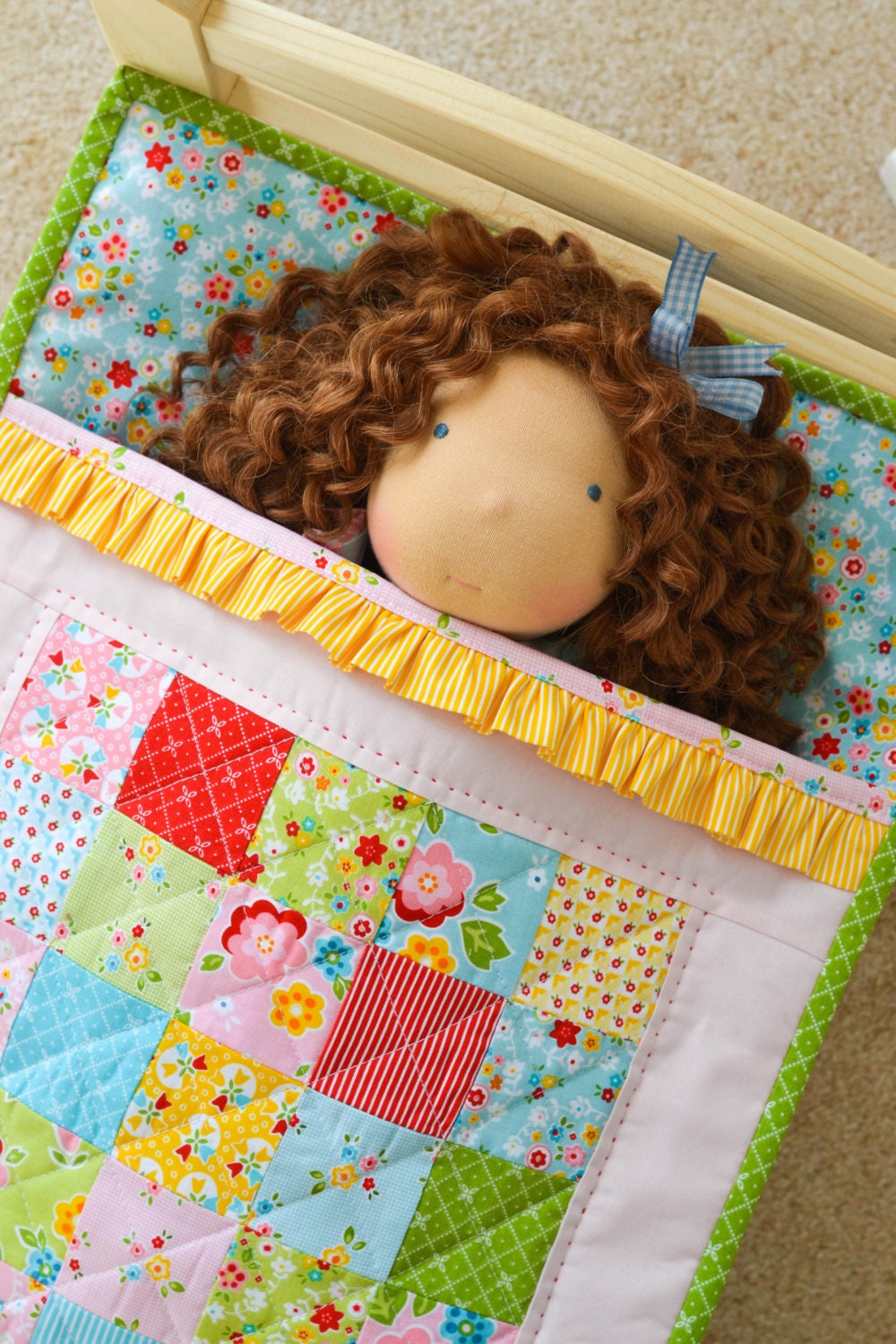 Ruffle Doll Quilt PDF Pattern