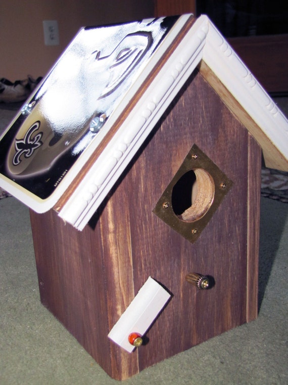 New Orleans Bird House distressed wood Licensed NFL License