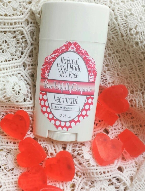 Natural Deodorant Pink Sugar Organic Deodorant Pink