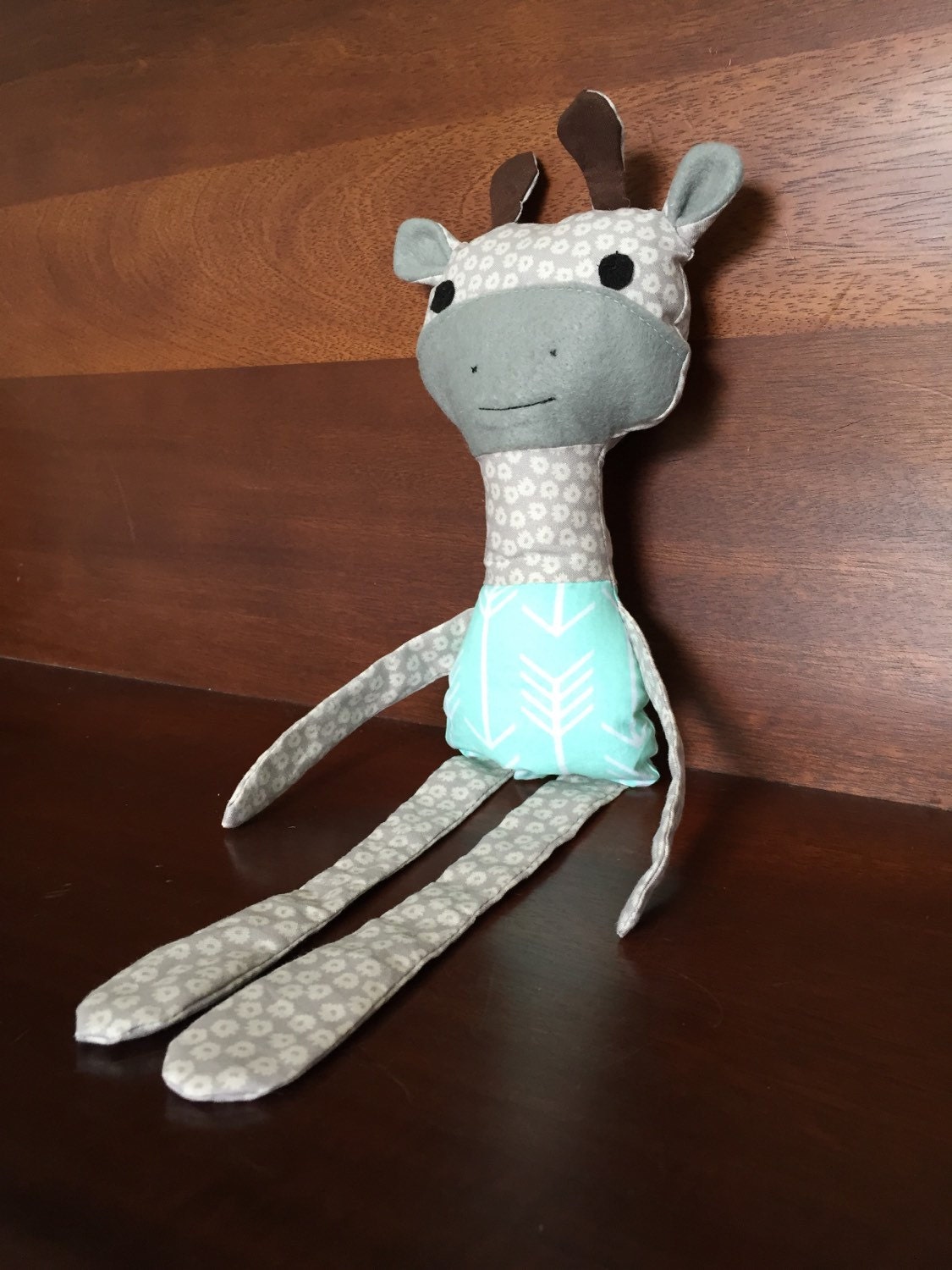 gray giraffe stuffed animal