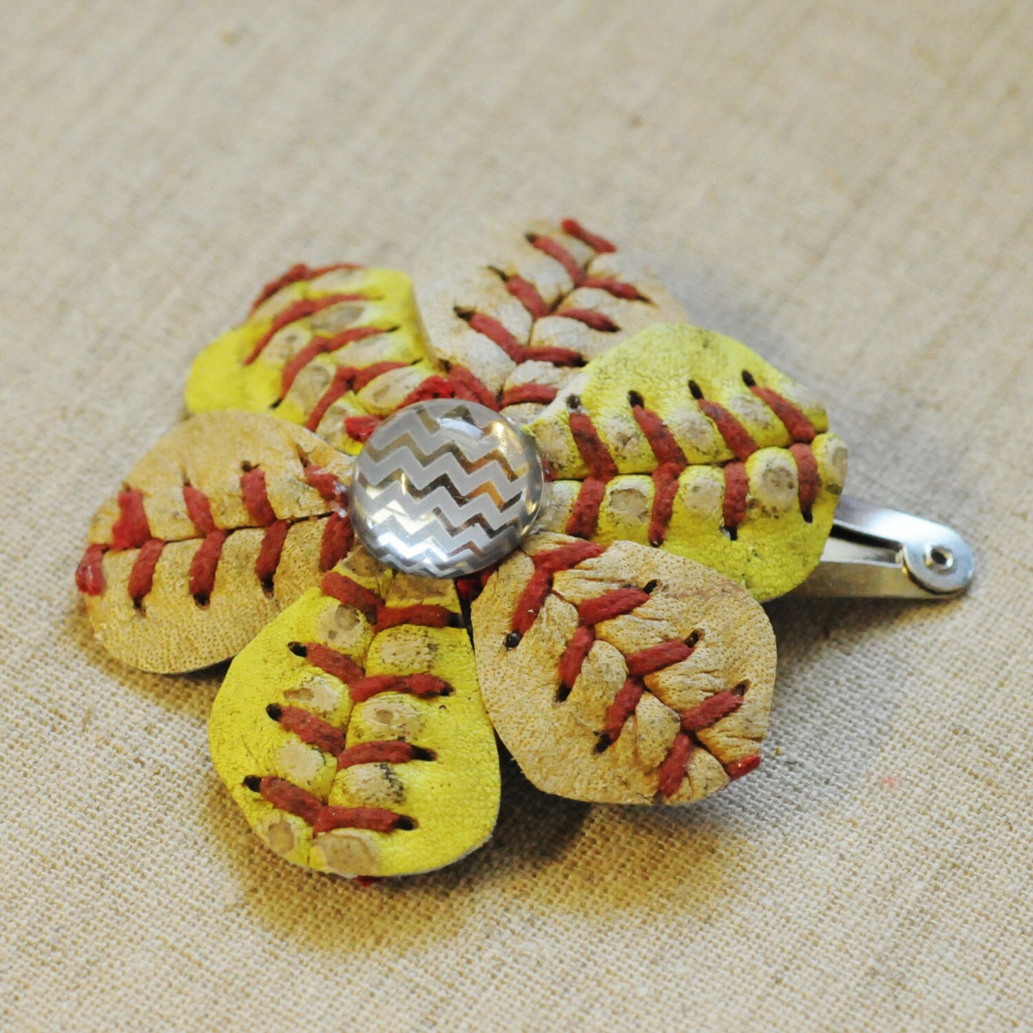 Baseball and Softball Combination Hair Clip With by RubyLavender