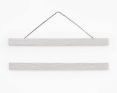 Wooden poster hanger WHITE