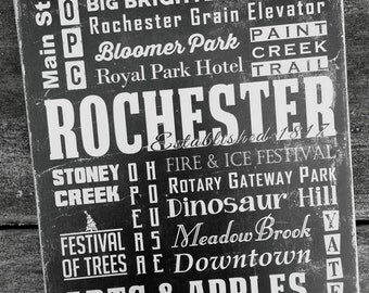 Rochester Michigan Streets Attractions Graduation Rustic Distressed Vintage Look Subway Rochester Michigan Streets Attractions Graduation Rustic Distressed Vintage Look Subway