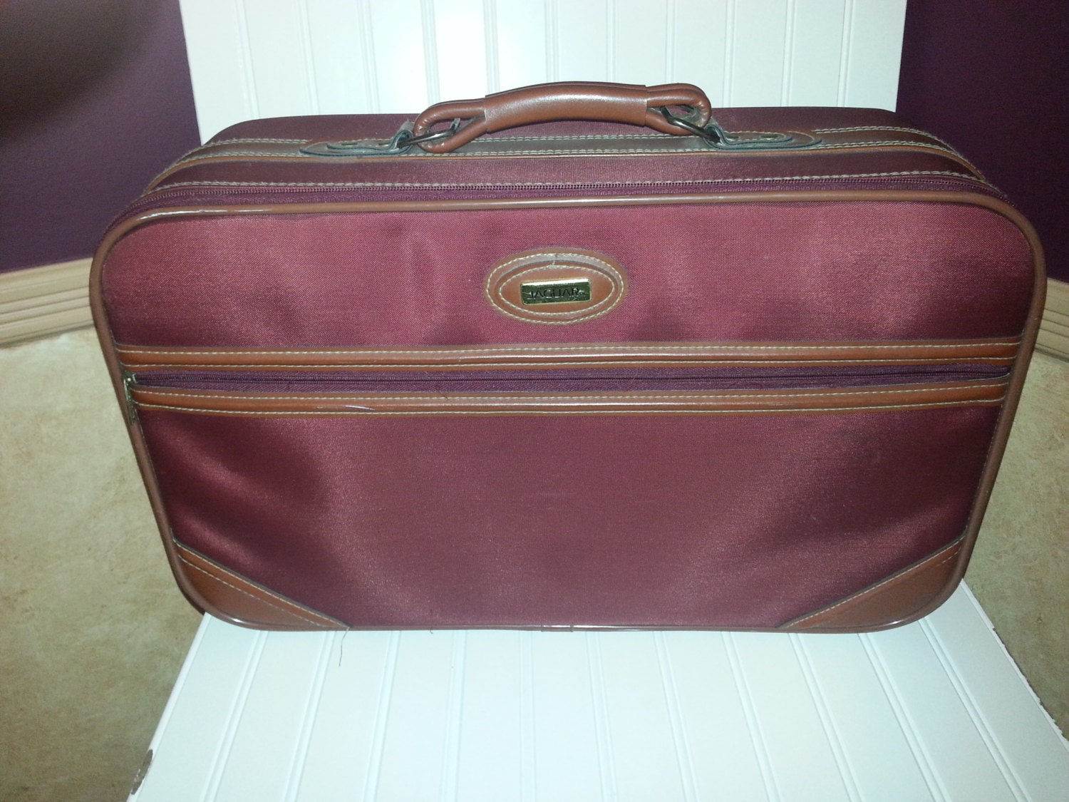 Jaguar Luggage OverNight Travel Bag Suitcase/ by VintageBrowns