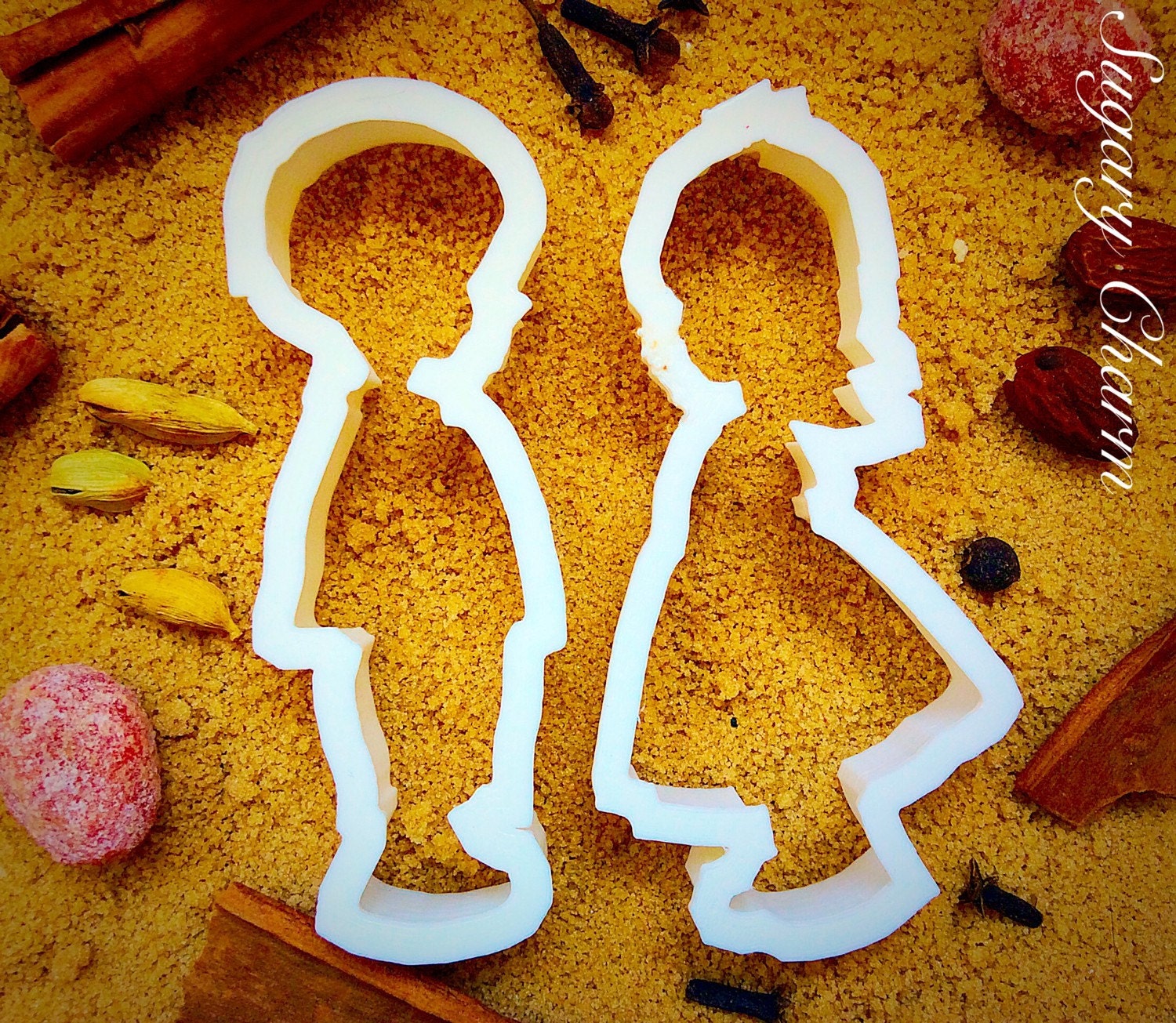 Little girl and little boy cookie cutter set