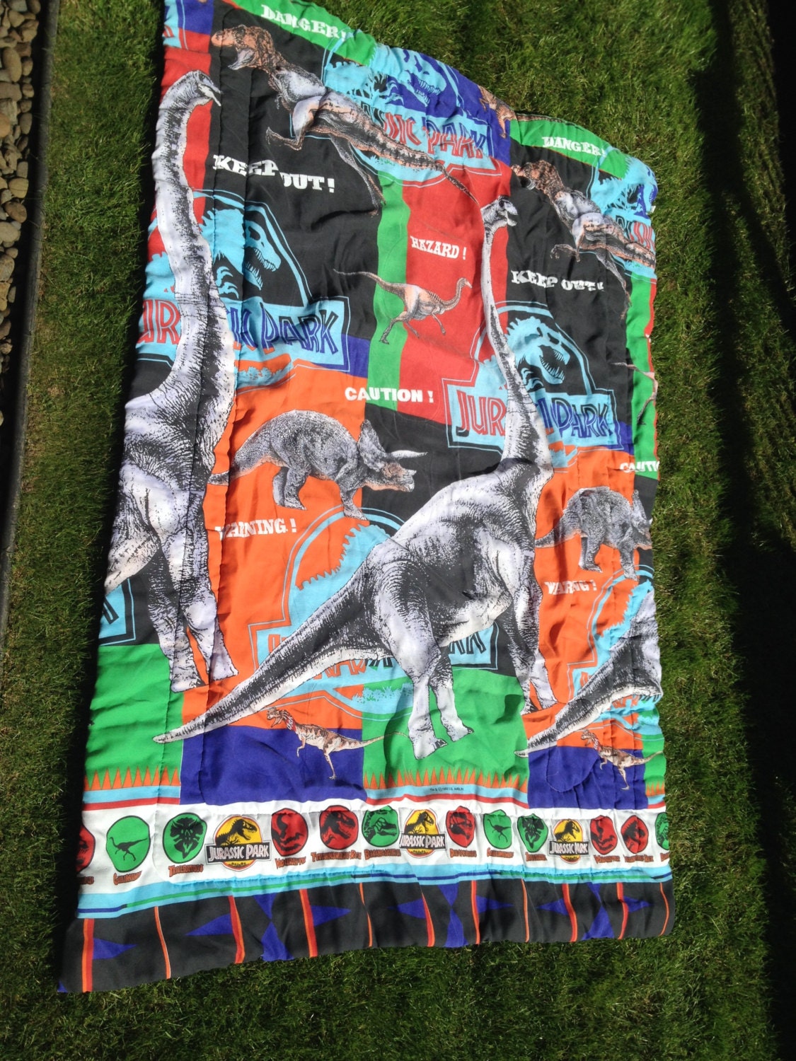 90's Jurassic Park Blanket Full Size