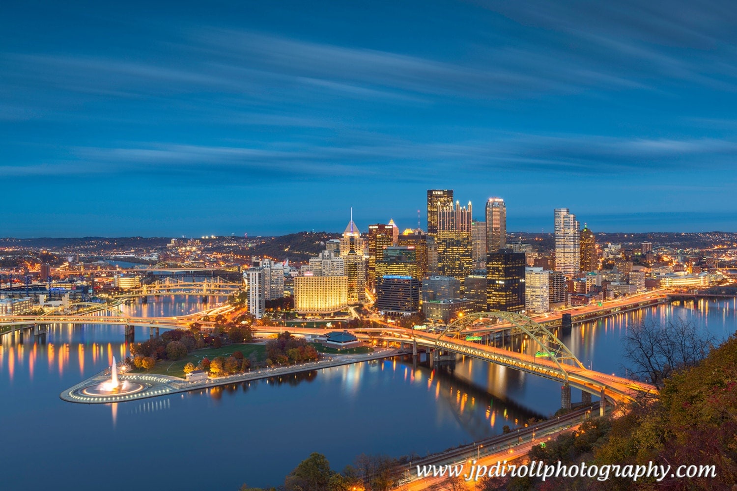 Mountain Magic Mount Washington Pittsburgh Skyline Sunset