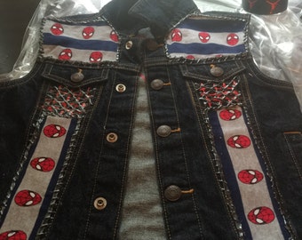 Spiderman inspired Denim vest...