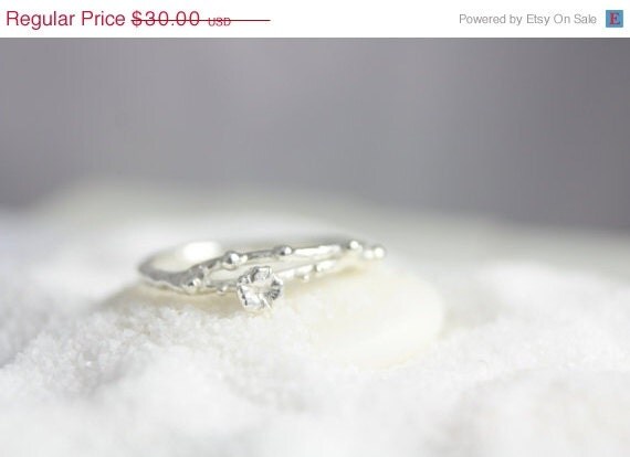 Mothers day 20% SALE Sterling silver coral ring, under the sea, fine ...