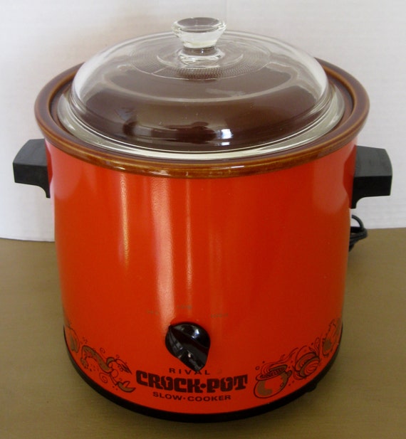 Vintage Rival  Crock  Pot  Slow Cooker Burnt by 