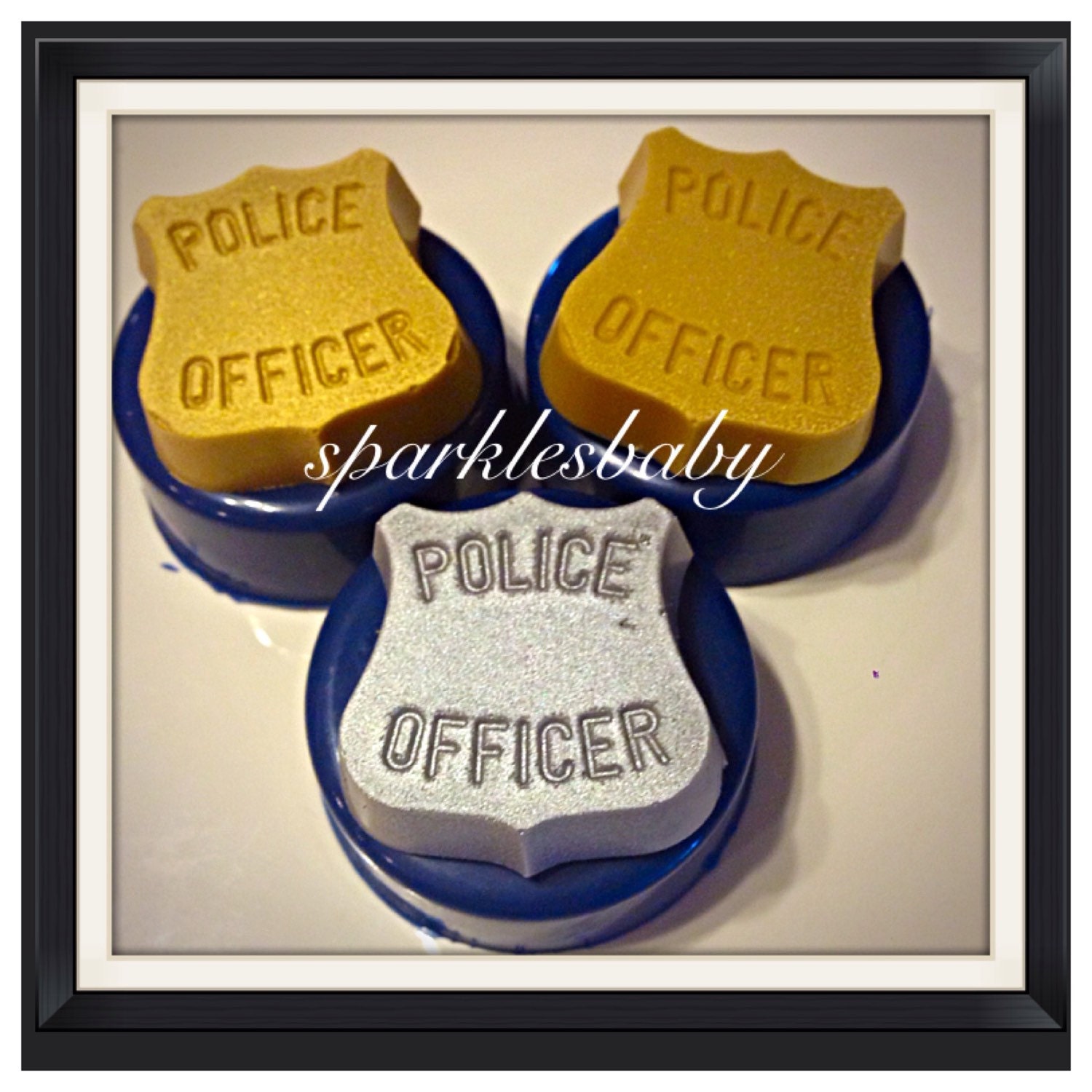 Police Officer cop chocolate covered oreos set of 12