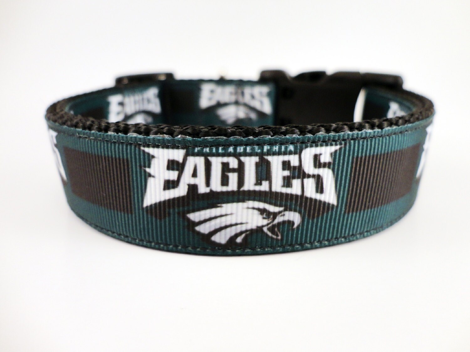 Philadelphia Eagles Dog Collar Adjustable by All4DogWear on Etsy