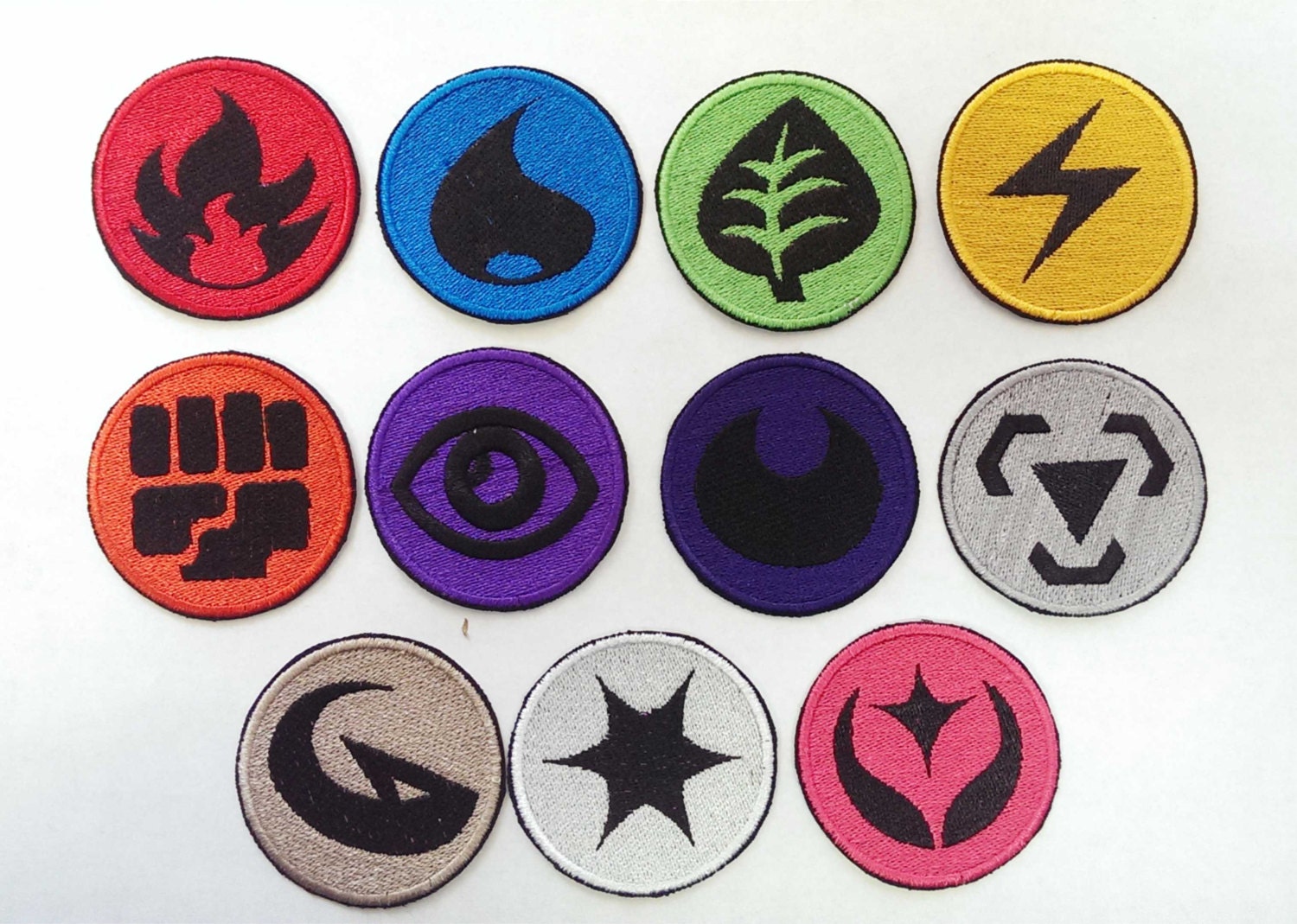 Pokemon Energy Symbol Patches One Only By Littlebearspatches