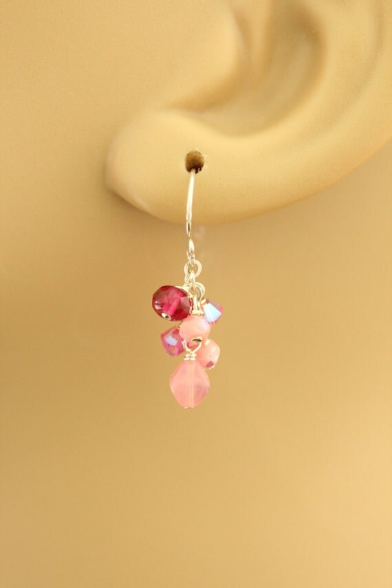 Earrings for Girls Girls Earrings Teen Earrings Pink by SydandClo