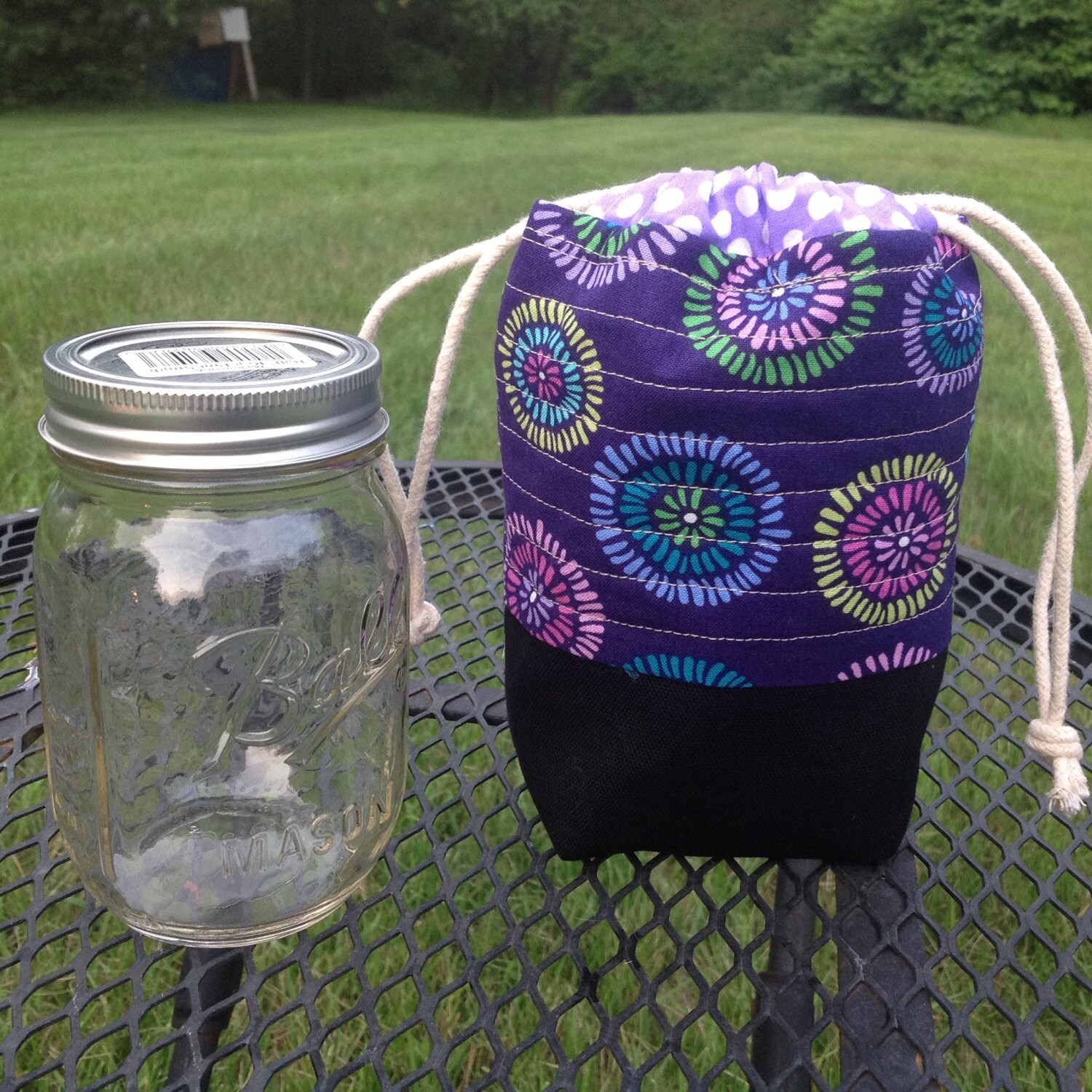 Mason Jar lunch bag Mason Jar Bag Mason Jar Gift