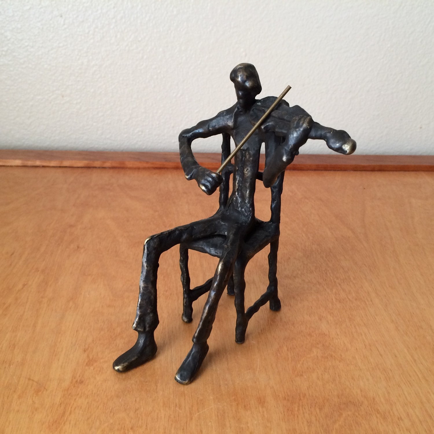 bronze musician figurines