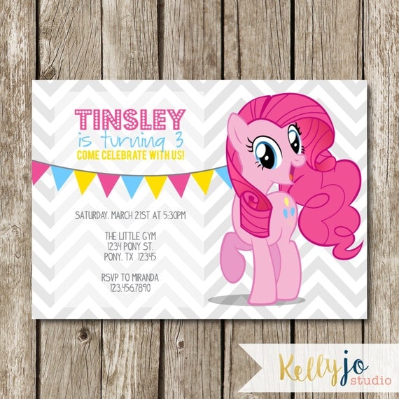 Pinkie Pie Birthday Invitations 9