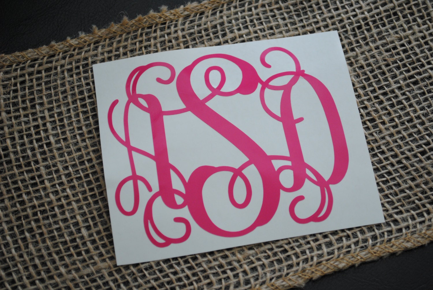 giant monogram