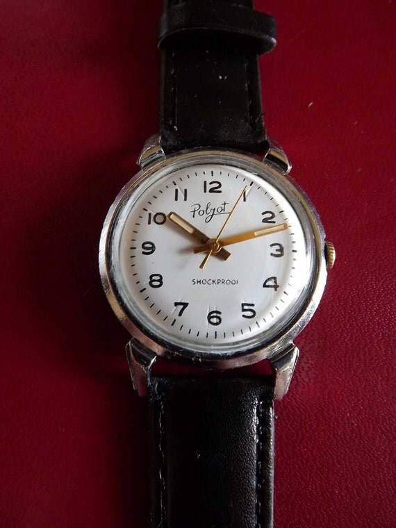 ... , Soviet USSR Mechanical Men's Watch Very rare Beautiful white