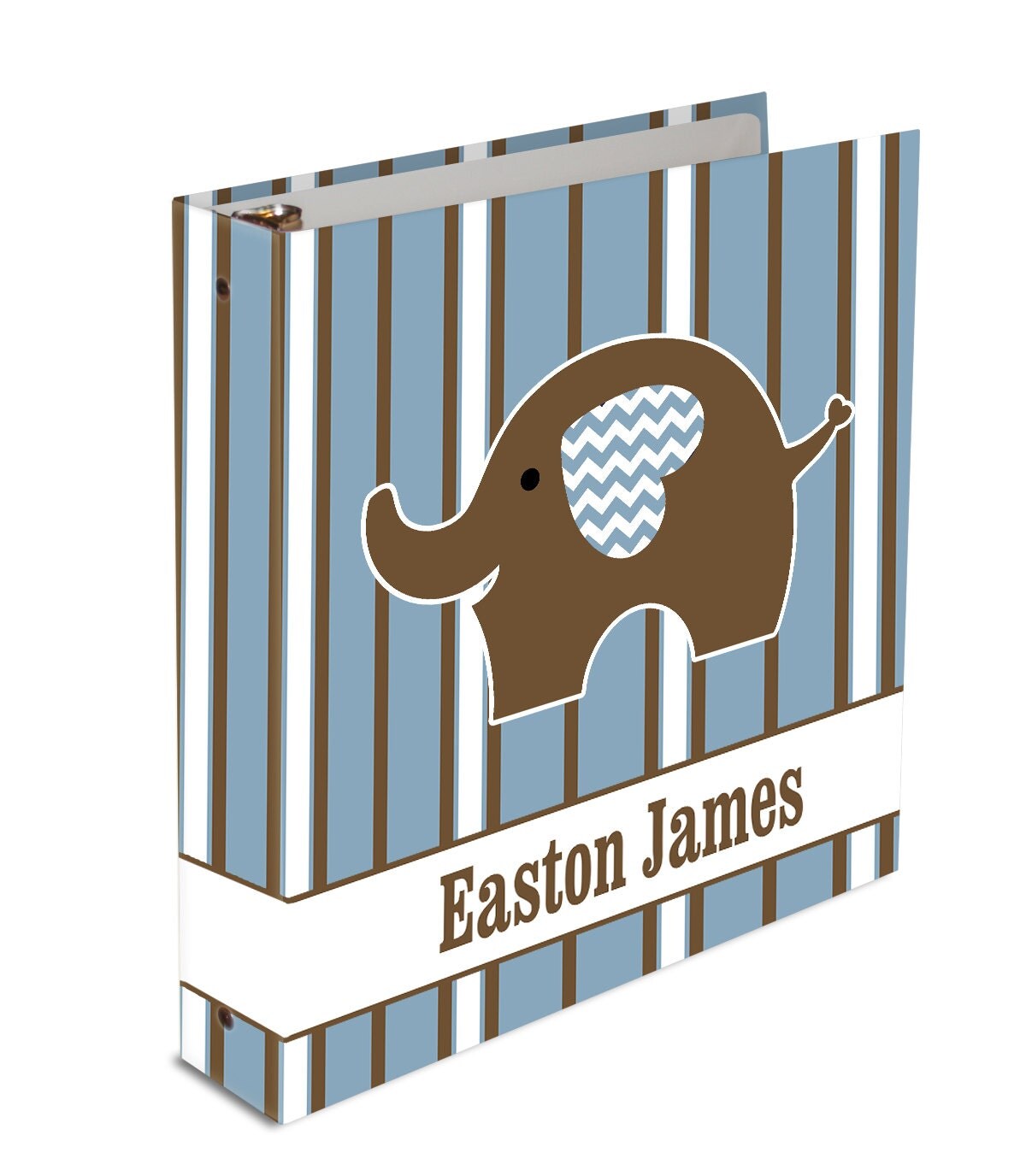 Custom Baby Memory Book 3 ring binder Baby Book Elephant