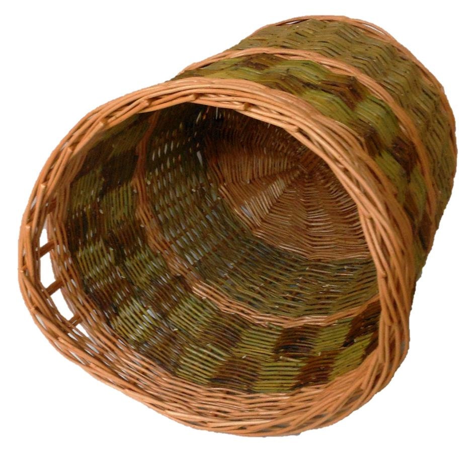 Make This Willow Log Basket A Weaving Kit Fro Beginners 8713